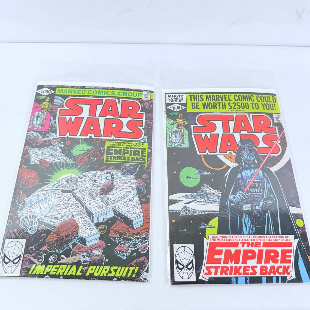 Marvel Star Wars Comics 39 41 Empire Strikes Back 1980 Lot Yoda cameo